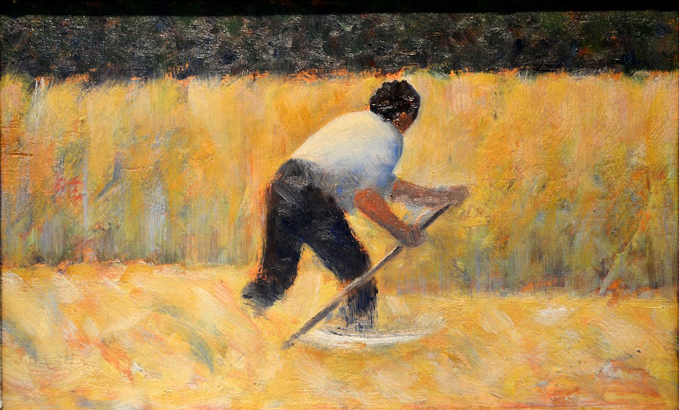 08 The Mower - Georges Seurat 1881-82 - Robert Lehman Collection New York Metropolitan Museum Of Art